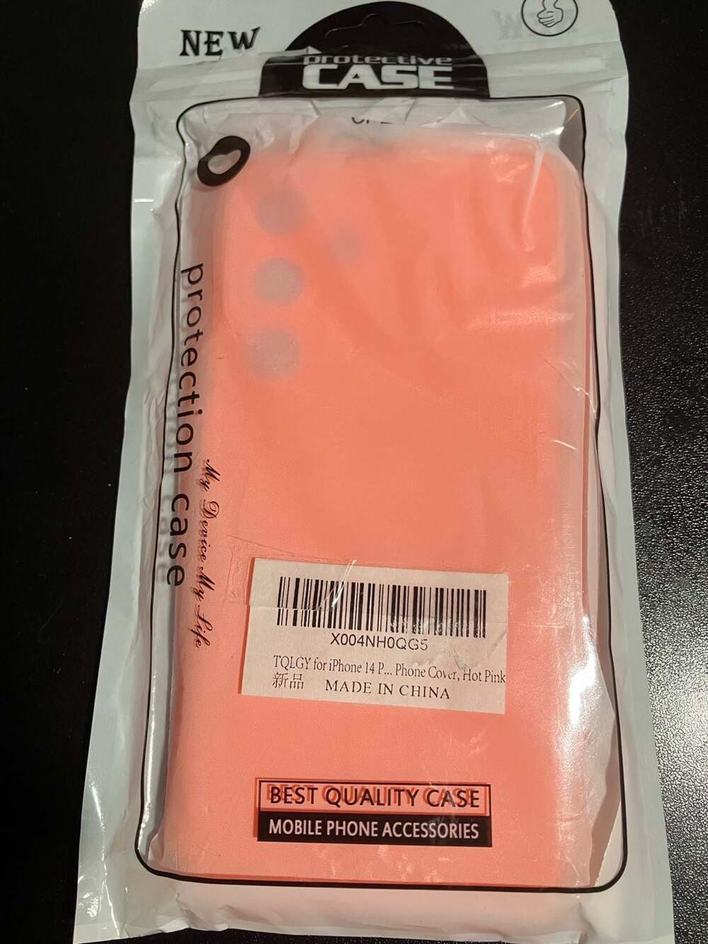 TQLGY MagSafe Silicone Phone Case for iPhone 14 Pro, Hot Pink
